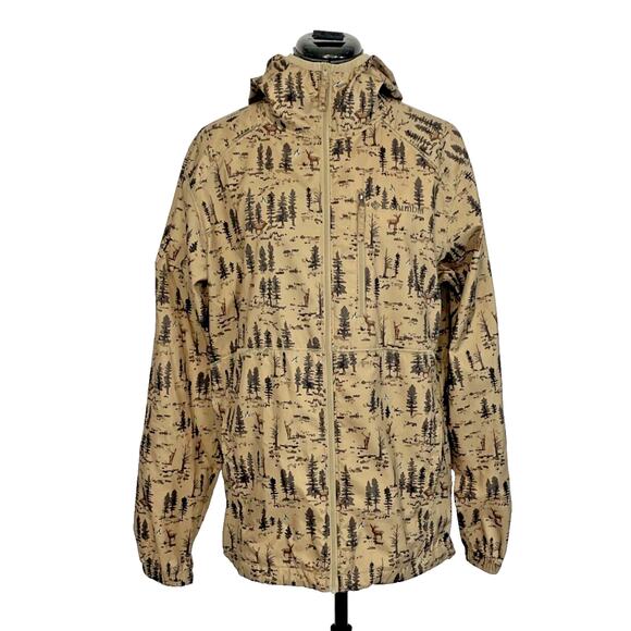 Vintage Columbia Men’s Camo Forest Woodland Theme Lightweight Jacket SZ Small‎ - Picture 1 of 13